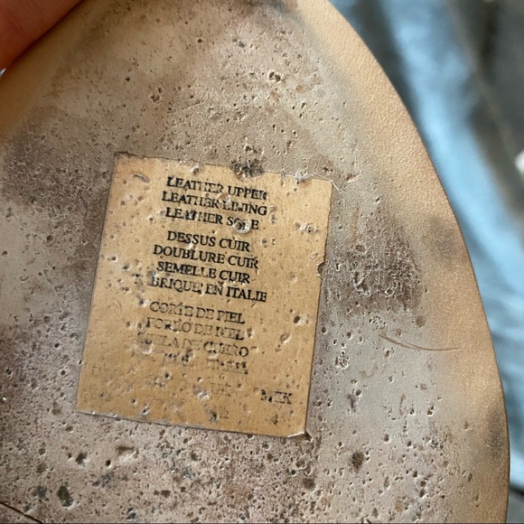 Kenneth Cole Strappy Leather Heels with Snakeskin Embossed Details - Picture 6 of 7